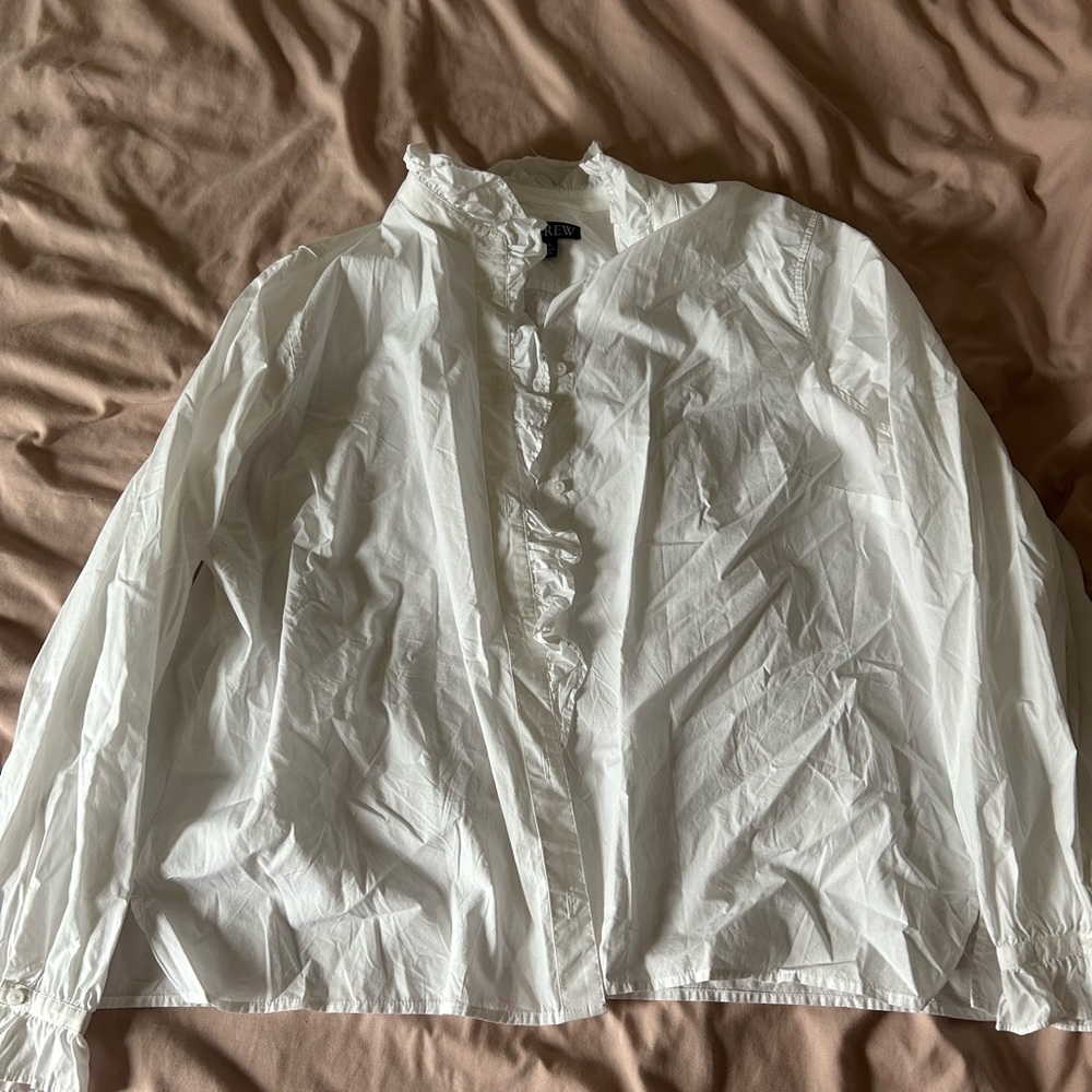 J. Crew Elegant Cream Blouse